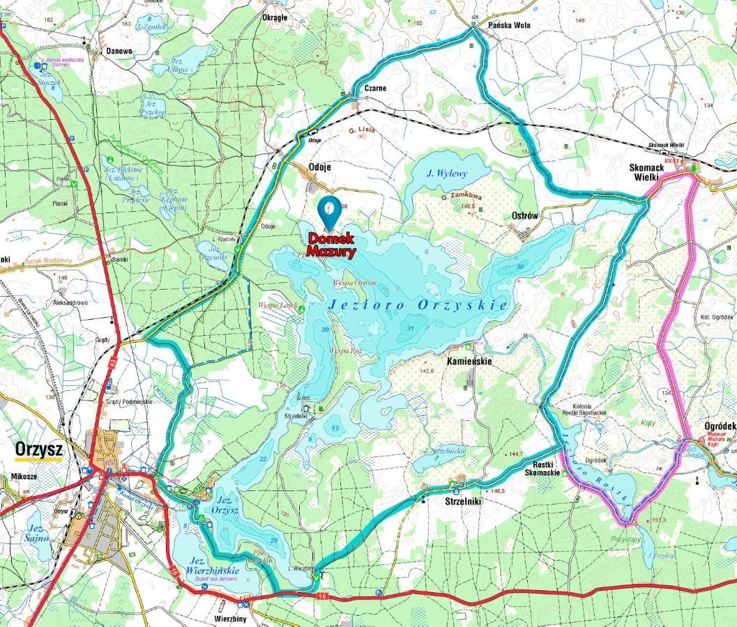Domek Mazury - Jezioro オジシュ エクステリア 写真